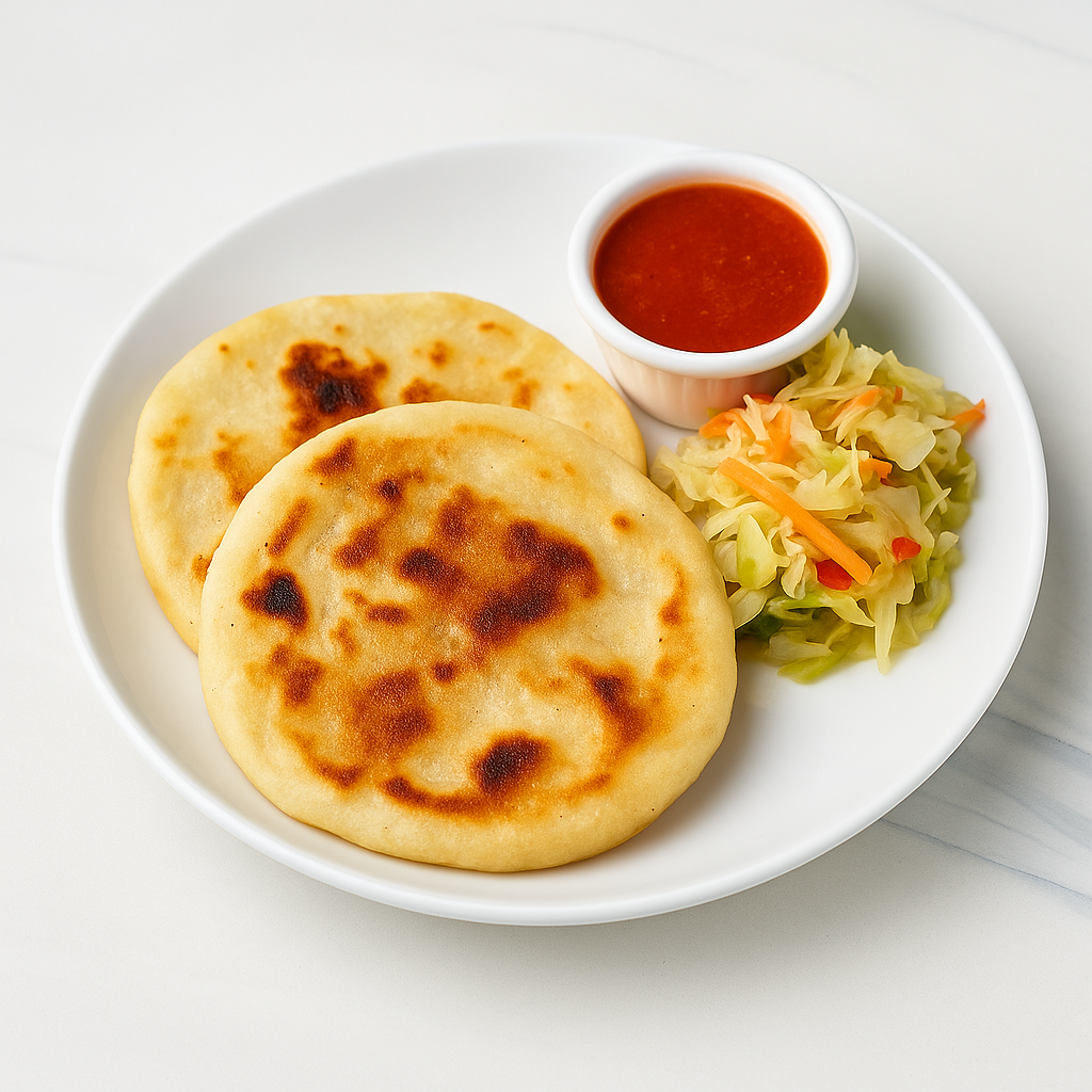 Delicious authentic Salvadorian pupusas at El Padrino Restaurant in Calgary, AB